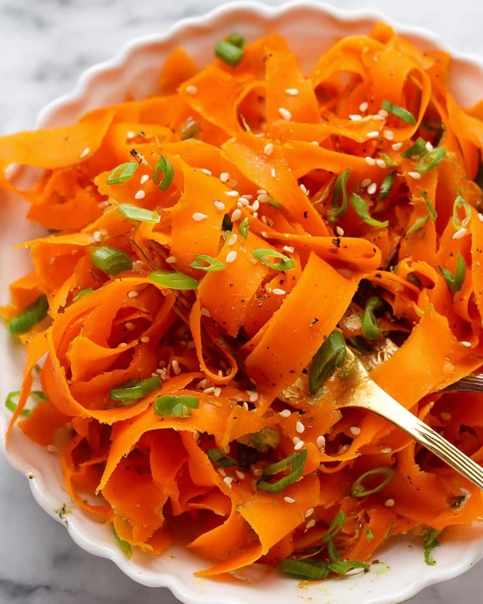 Viral Tiktok Carrot Ribbon Salad Recipe - Recipe Image