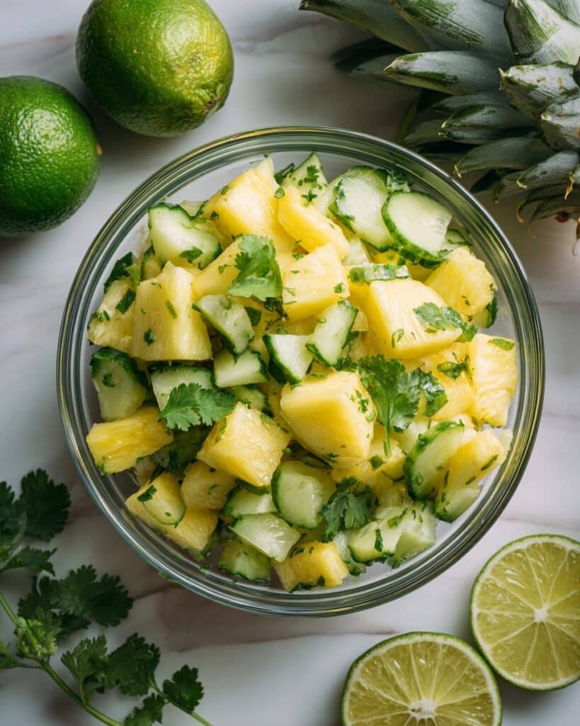 Easy Pineapple Cucumber Salad Recipe
