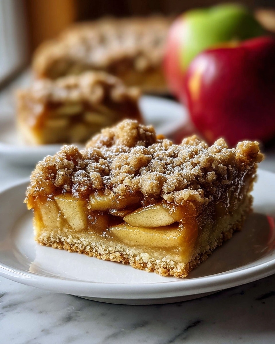 Caramel Apple Crumble Bars Recipe - Recipe Image