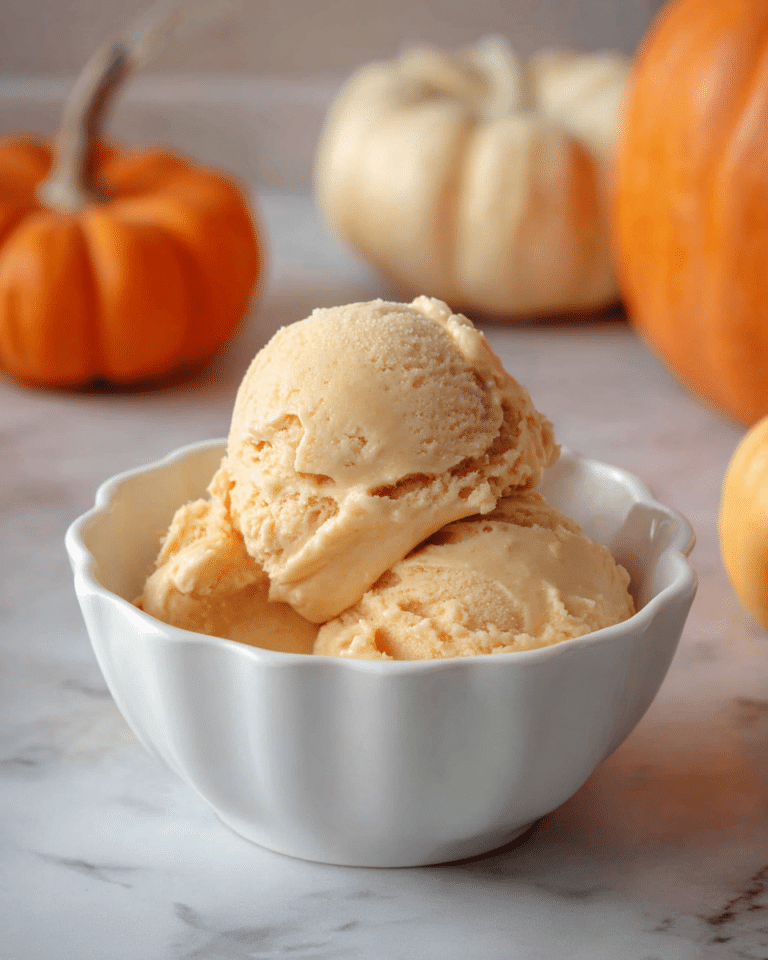 Ninja Creami High Protein Pumpkin Ice Cream (Made with Cottage Cheese) Recipe