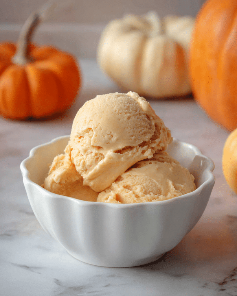 Ninja Creami High Protein Pumpkin Ice Cream (Made with Cottage Cheese) Recipe
