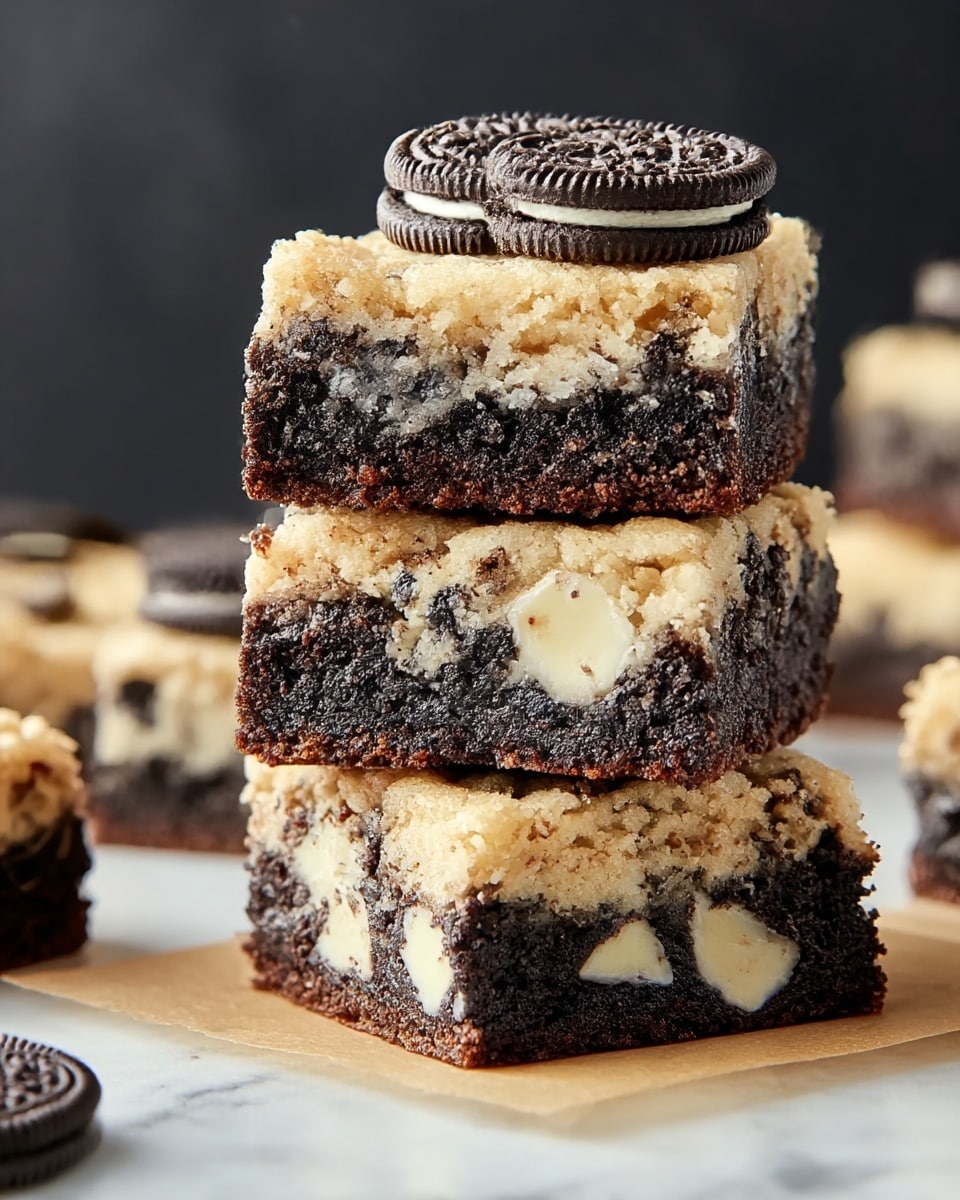Fudgy Cookies and Cream Brownies That Melt in Your Mouth Recipe - Recipe Image