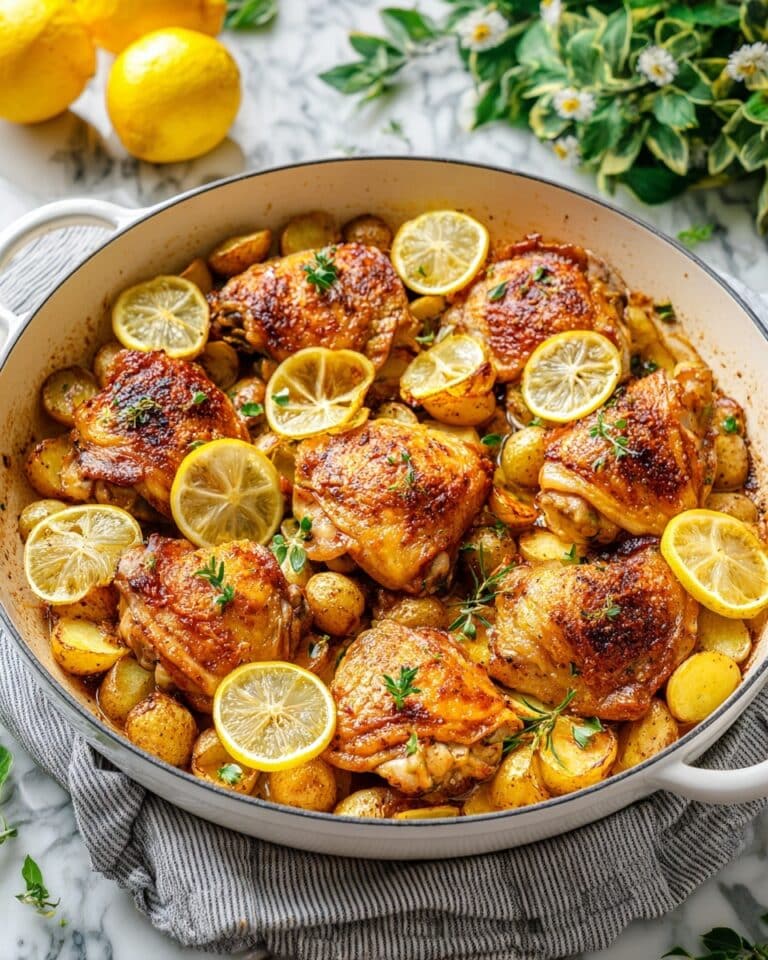 Lemon Herb Chicken & Potatoes Recipe